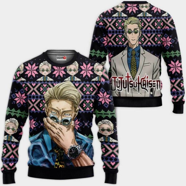 Kento Nanami Ugly Christmas Sweater Custom Anime Jujutsu Kaisen XS12 1