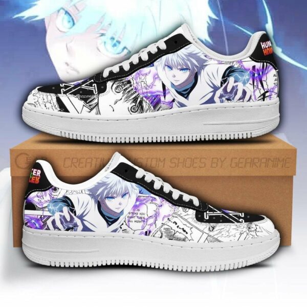 Killua Shoes Custom Hunter X Hunter Anime Sneakers Fan PT05 1