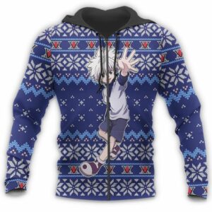 Killua Ugly Christmas Sweater HxH Anime Xmas Gift Custom Clothes 13