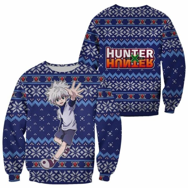 Killua Ugly Christmas Sweater HxH Anime Xmas Gift Custom Clothes 1