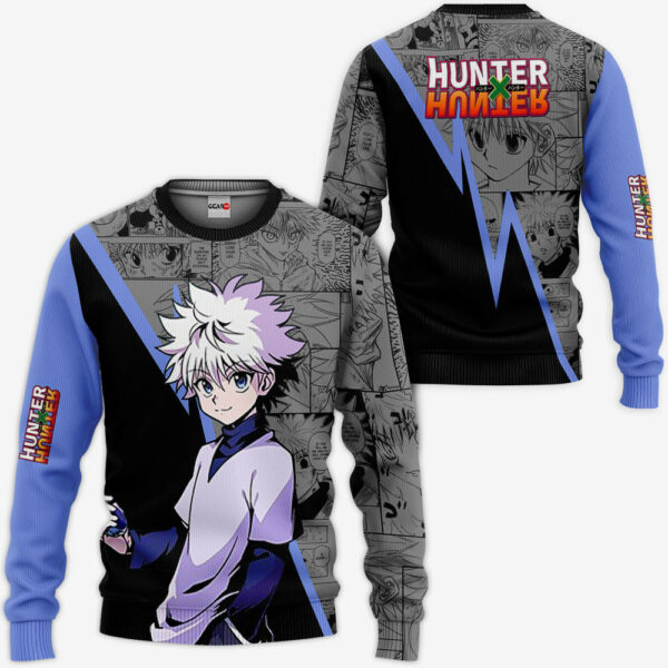 Killua Zoldyck Hoodie Custom HxH Anime Merch Clothes Manga Style 2