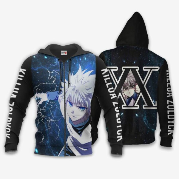 Killua Zoldyck Hoodie Custom Skill HxH Anime Shirts 1