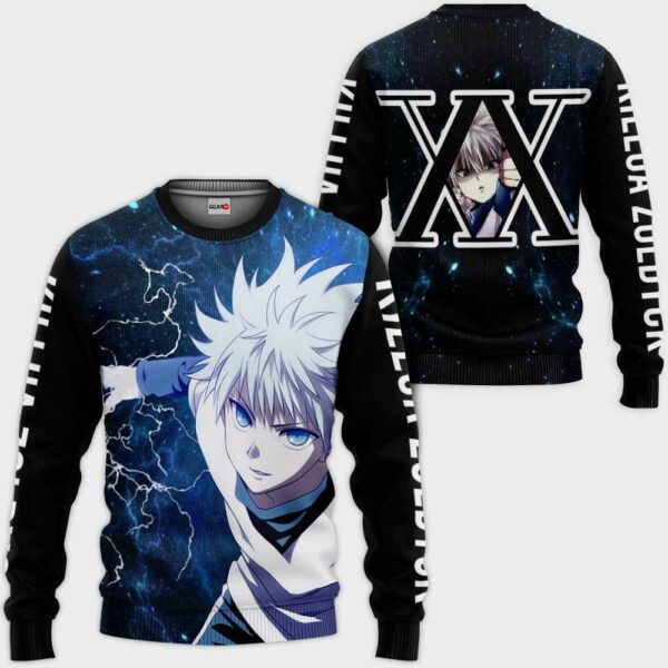 Killua Zoldyck Hoodie Custom Skill HxH Anime Shirts 2