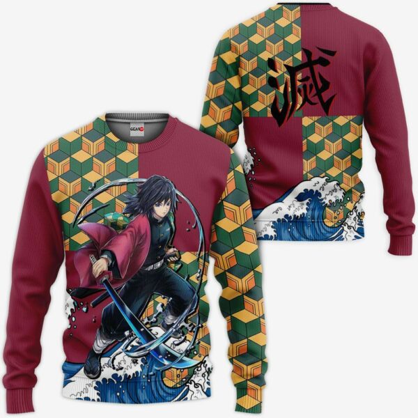 Kimetsu Giyu Tomioka Hoodie Shirt Anime Zip Jacket 2