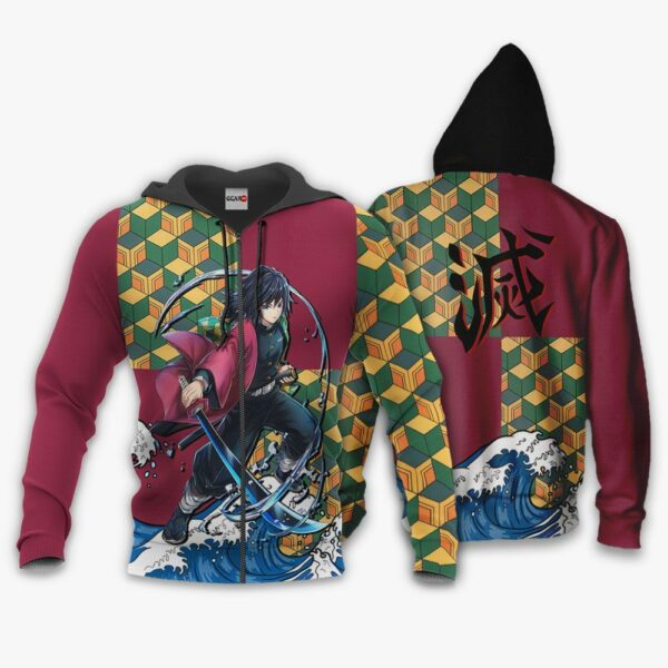 Kimetsu Giyu Tomioka Hoodie Shirt Anime Zip Jacket 1