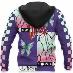 Kimetsu Shinobu Kocho Hoodie Shirt Anime Zip Jacket 10