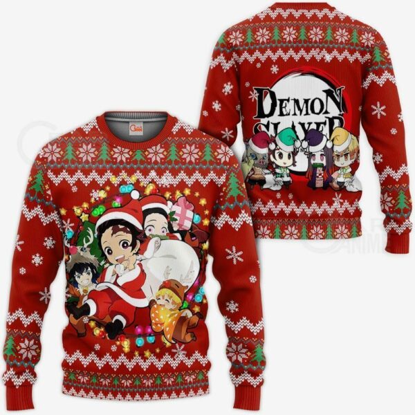 Kimetsu Ugly Christmas Sweater Kimetsu No Yaiba Xmas Gift 1