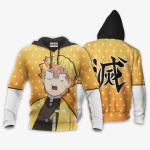 Kimetsu Zenitsu Hoodie Custom Anime Merch Clothes Funny Style 8