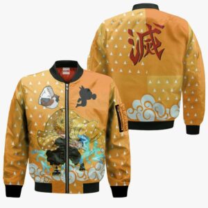 Kimetsu Zenitsu Hoodie Shirt Anime Zip Jacket 9
