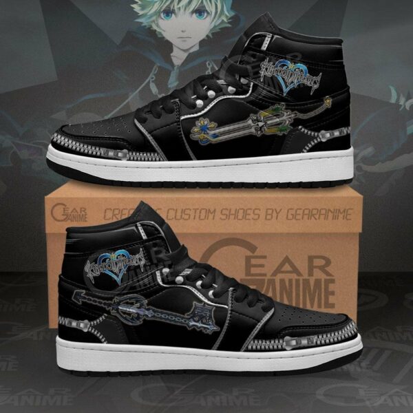 Kingdom Hearts Roxas Sword Shoes Custom Anime Sneakers 1