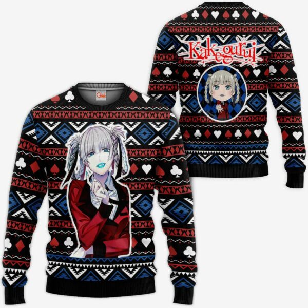 Kirari Momobami Ugly Christmas Sweater Custom Anime Kakegurui XS12 1