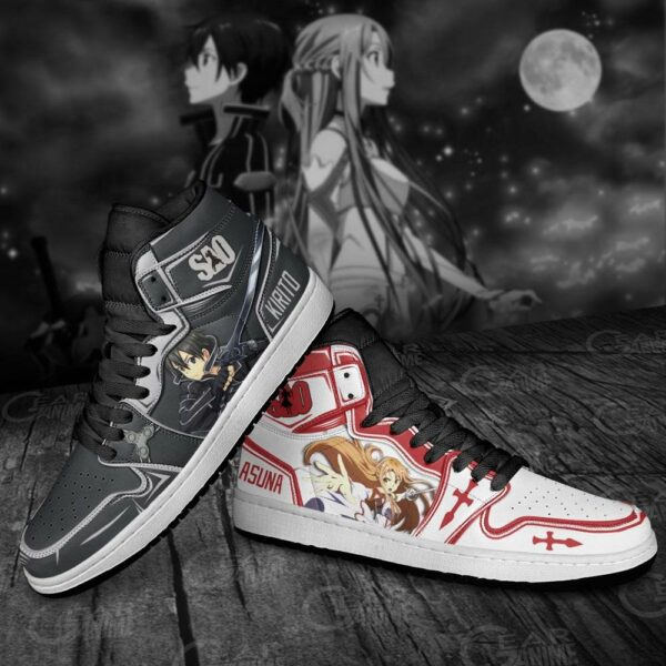 Kirito And Asuna Shoes Custom Anime Sword Art Online Sneakers 4