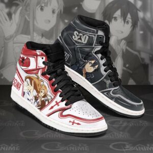 Kirito And Asuna Shoes Custom Anime Sword Art Online Sneakers 6