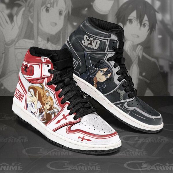 Kirito And Asuna Shoes Custom Anime Sword Art Online Sneakers 3