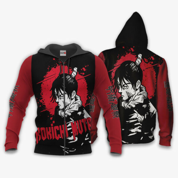 Kokichi Muta Hoodie Custom Jujutsu Kaisen Anime Merch Clothes Monochrome 1