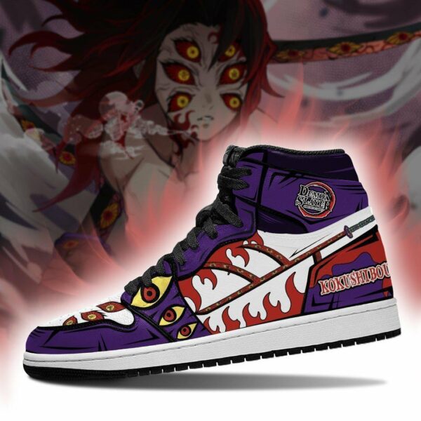 Kokushibou Shoes Custom Anime Demon Slayer Sneakers 5