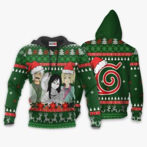 Konoha Team Sannin Ugly Christmas Sweater Custom Naruto Anime XS12 7