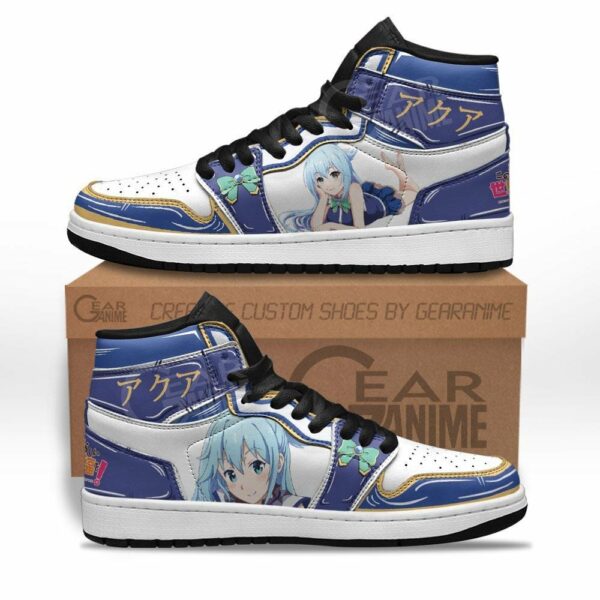 KonoSuba Aqua Shoes Custom Anime Sneakers 1