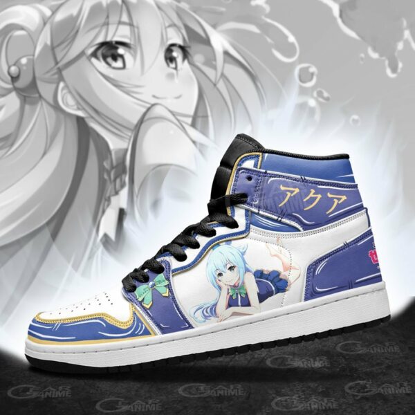 KonoSuba Aqua Shoes Custom Anime Sneakers 4