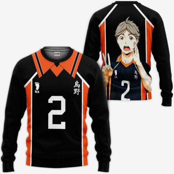 Koshi Sugawara Karasuno Hoodie Shirts Haikyuu Anime 2