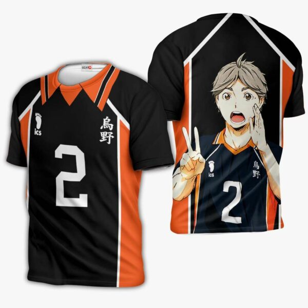 Koshi Sugawara Karasuno Hoodie Shirts Haikyuu Anime 3