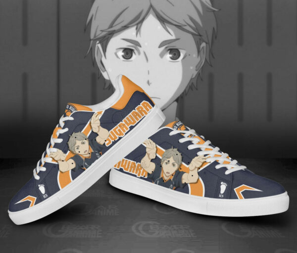 Koshi Sugawara Skate Shoes Custom Haikyuu Anime Sneakers 2