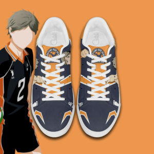 Koshi Sugawara Skate Shoes Custom Haikyuu Anime Sneakers 7