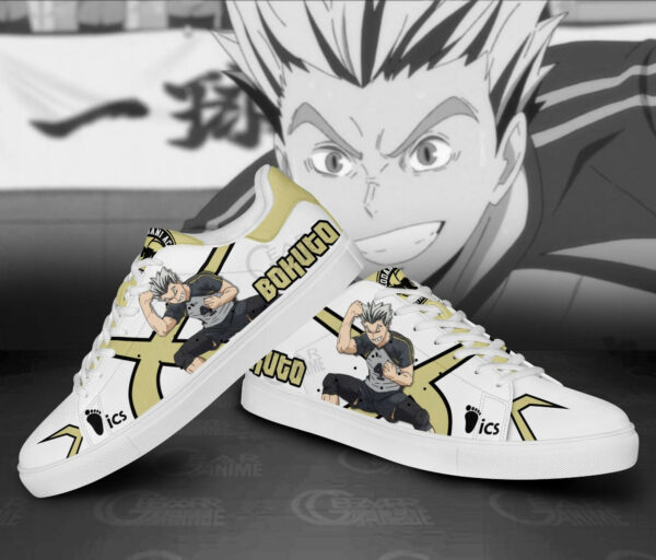 Kotaro Bokuto Skate Shoes Custom Haikyuu Anime Sneakers 3