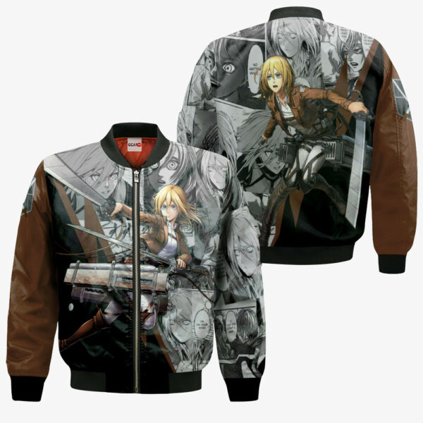 Krista Lenz Hoodie Custom Attack On Titan Anime Merch Clothes Manga Style 4