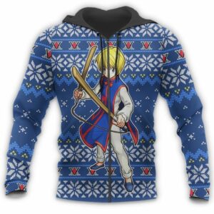 Kurapika Ugly Christmas Sweater HxH Anime Xmas Gift Custom Clothes 13