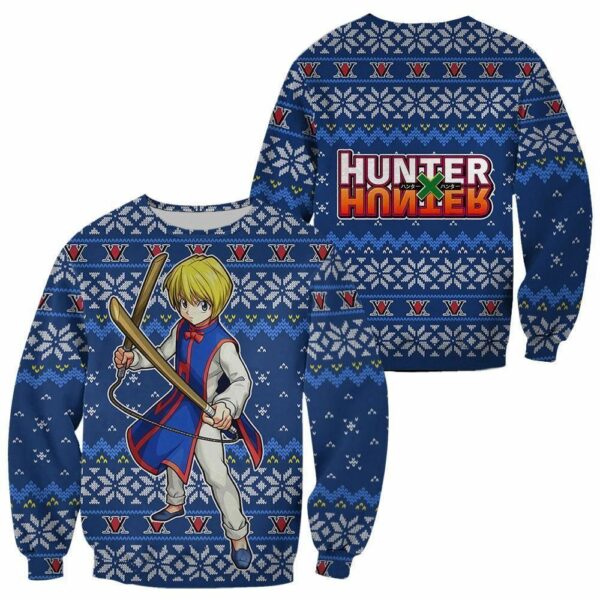 Kurapika Ugly Christmas Sweater HxH Anime Xmas Gift Custom Clothes 1