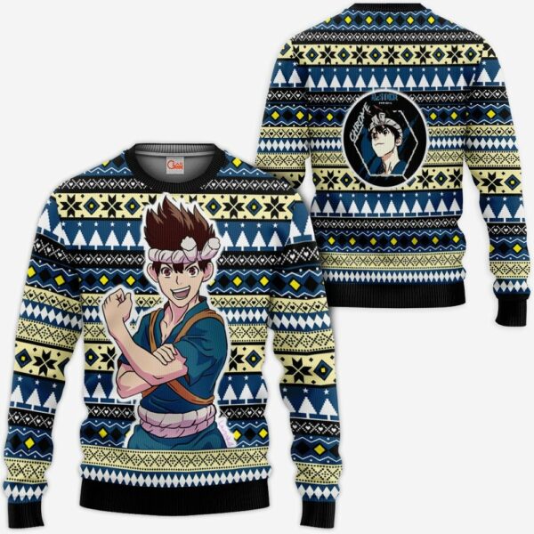 Kuromu Chrome Ugly Christmas Sweater Custom Anime Dr Stone XS12 1