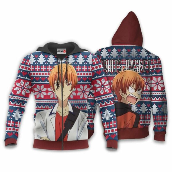 Kyo Sohma Ugly Christmas Sweater Custom Anime Fruits Basket XS12 2