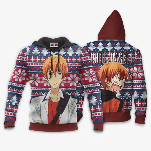 Kyo Sohma Ugly Christmas Sweater Custom Anime Fruits Basket XS12 3