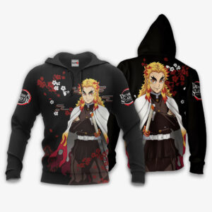 Kyojuro Rengoku Hoodie Custom Kimetsu Anime Merch Clothes Japan Style 8