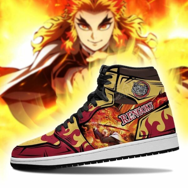 Kyojuro Rengoku Shoes Flame Breathing Custom Anime Demon Slayer Sneakers 3