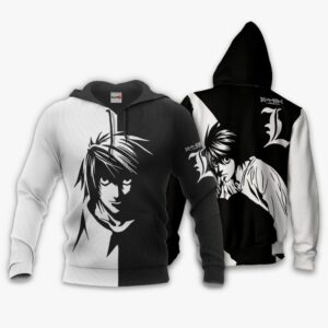 L Lawliet Hoodie Custom Shirt Anime Zip Jacket 8