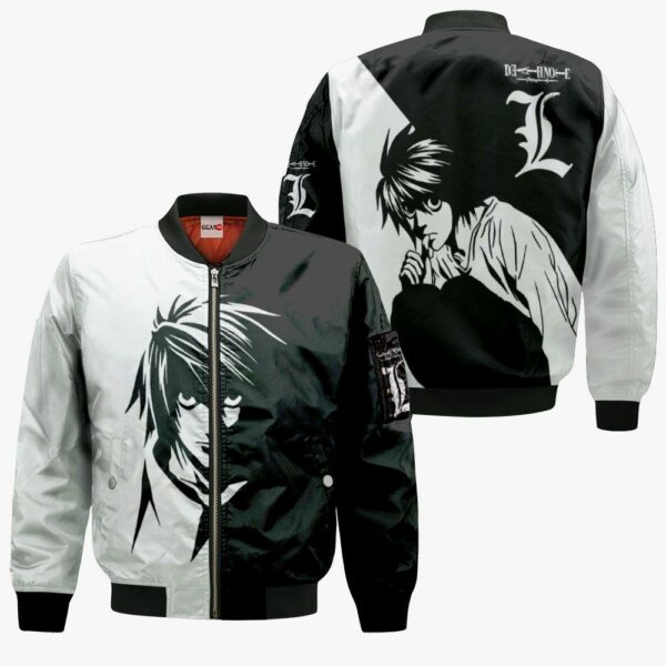 L Lawliet Hoodie Custom Shirt Anime Zip Jacket 4