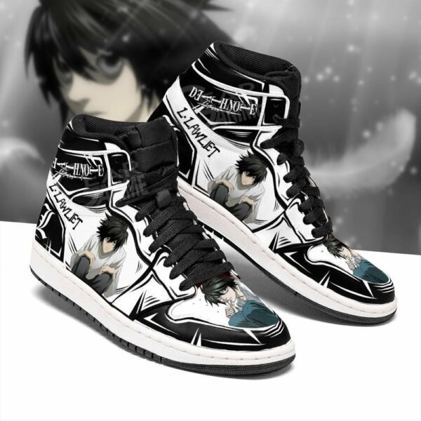 L. Lawliet Shoes Custom Death Note Anime Sneakers Fan MN05 2