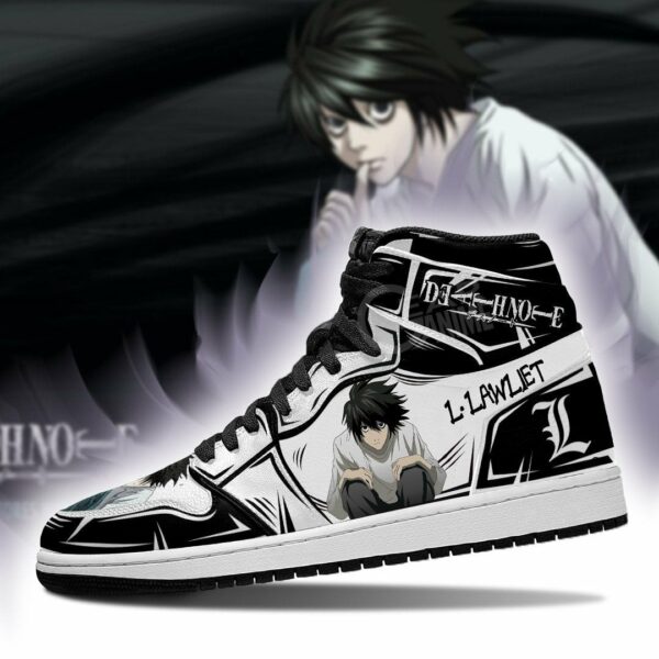 L. Lawliet Shoes Custom Death Note Anime Sneakers Fan MN05 3