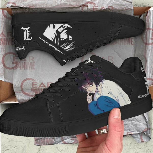 L Lawliet Shoes Death Note Custom Anime Sneakers SK11 2