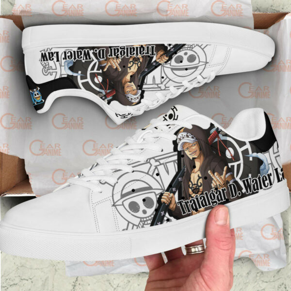 Law Skate Shoes Custom Anime One Piece Shoes 2