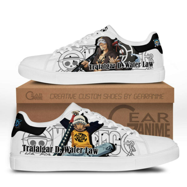 Law Skate Shoes Custom Anime One Piece Shoes 1