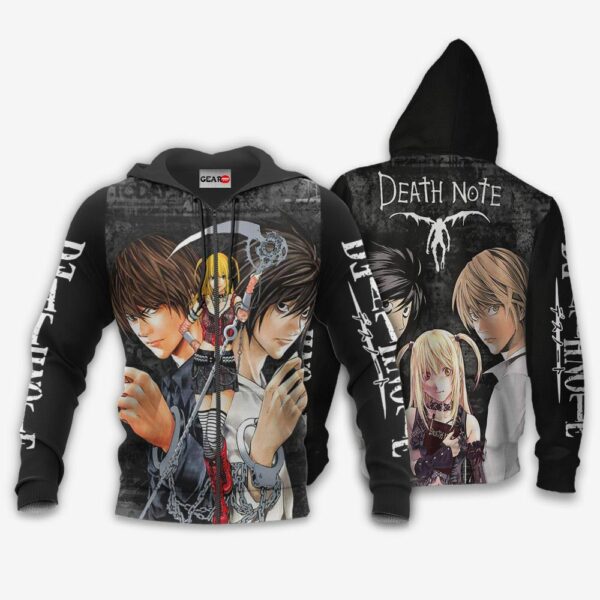 Lawliet Light Yagami Misa Hoodie Custom Anime Merch Clothes 1