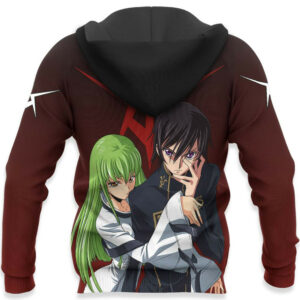 Lelouch and C.C. Hoodie Custom Code Geass Anime Merch Clothes Valentine's Gifts 10