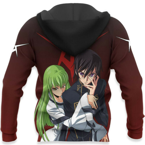 Lelouch and C.C. Hoodie Custom Code Geass Anime Merch Clothes Valentine's Gifts 5