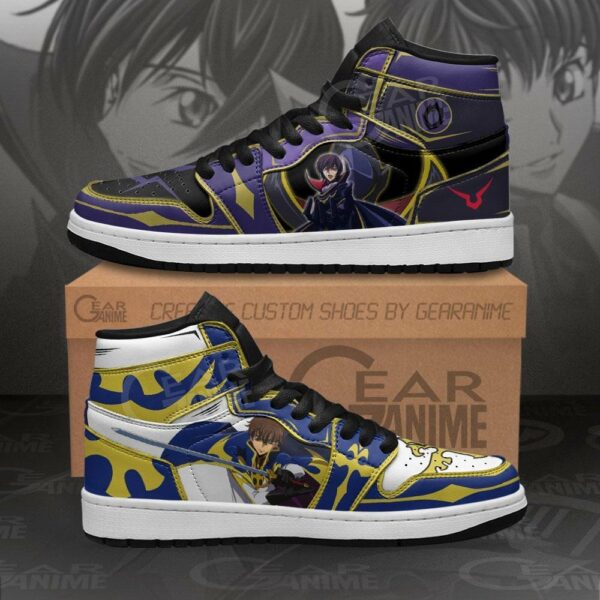 Lelouch and Suzaku Shoes Custom Anime Code Geass Sneakers 1