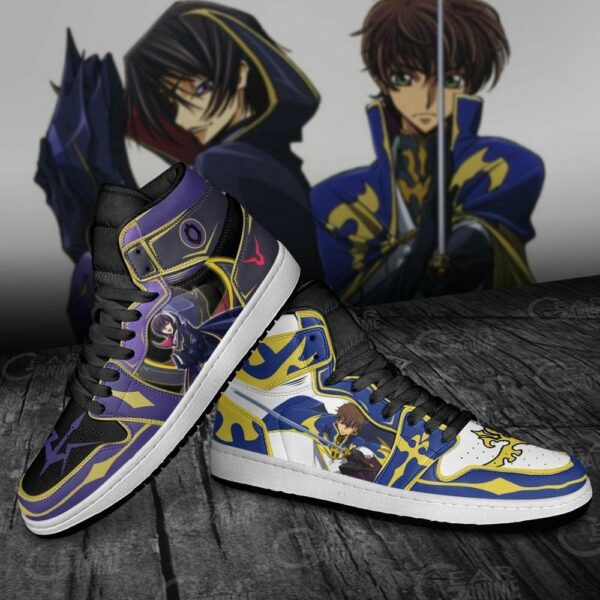 Lelouch and Suzaku Shoes Custom Anime Code Geass Sneakers 4