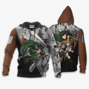 Levi Ackerman Hoodie Custom Attack On Titan Anime Merch Clothes Manga Style 8