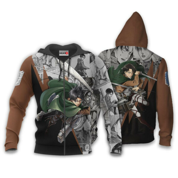 Levi Ackerman Hoodie Custom Attack On Titan Anime Merch Clothes Manga Style 1